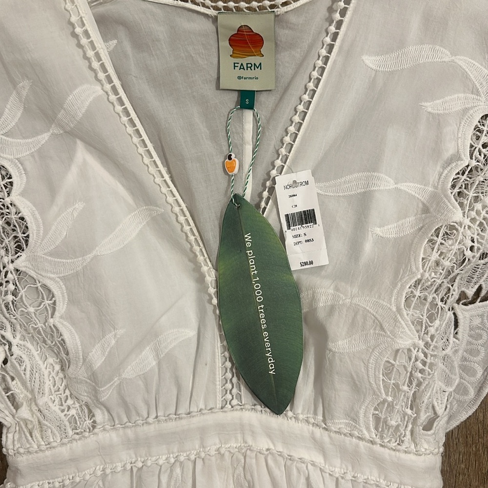 FARM Rio White Lace Maxi Dress - Picture 3 of 3